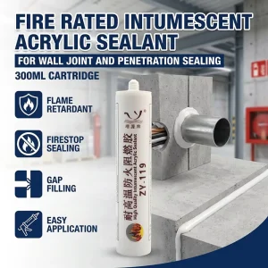 High-Temperature Flame-Retardant Sealant for Construction Firestop and Penetration Protection