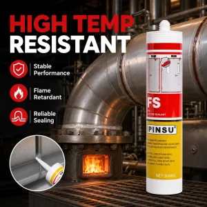 High-Temperature-Resistant Fire Silicone Sealant Flame-Retardant Waterproof for Steel Structures, Fire Doors, and Woodworking