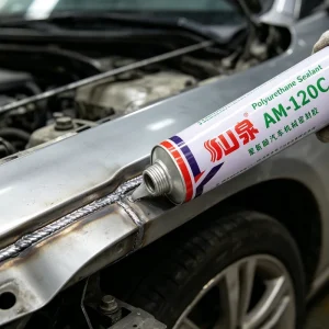 High Temperature Resistant PU Sealant White Grey for Automotive Engine Bay Weld & Building Roof Sealing