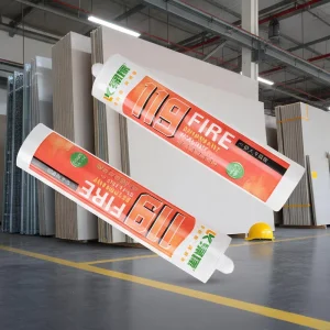 High Temperature Resistant Sealant for Fire Door and Wall Fire Retardant 300ml 500ml Black and White