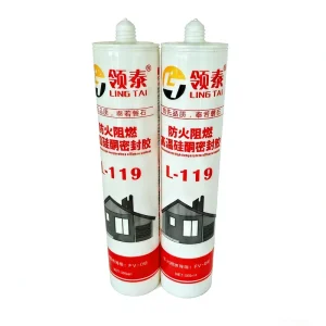High Temperature White Fire Retardant Silicone Sealant One Component Flameproof Construction Adhesive Fireproof Glue Packing