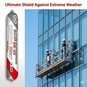 INGADA SR 25 Professional Neutral Silicone Sealant Weatherproof UV Resistant High Adhesion for Construction Glass Facades