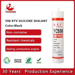 Industrial Auto Machine Engine Silicone Flange Sealant Black RTV Gasket Maker for Transportation & Construction 300ml