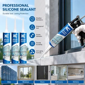 Industrial Grade Neutral Cure Silicone Sealant Waterproof Flexible Adhesive for Construction Glass Metal Bonding