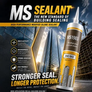 Jiaobao Non yellowing MS Sealant Clear Glue for High grade Decoration Joint Filling CE MSDS ROHS Certified