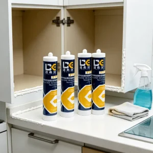 Kitchen and Bathroom Sanitary Silicone Sealant, Neutral, Anti-Mold, Weather-Resistant, Shiny Finish