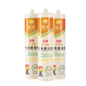 LT 798 300ml Large Plate Glass Silicone Sealant Eco friendly Strong Bonding Waterproof Glue for Construction Kitchen Aquarium