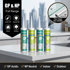 Multi Purpose Waterproof Silicone Sealant High Strength Fast Curing Construction Adhesive Glue for Bathroom Kitchen Glass Window