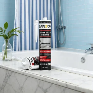 Multi Surface Mildew Proof Silicone Sealant Ideal for Bathroom & Kitchens Long Lasting Waterproof Flexible & Hygienic Sealing