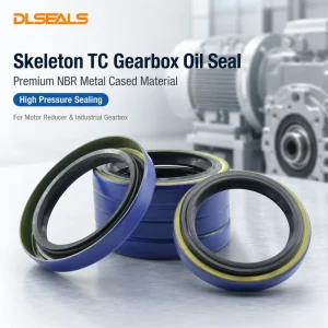 NBR Gearbox Oil Seal Skeleton TC Type Replacement Oil Seal for Motor Reducer Industrial Gearbox Metal Cased ISO 9001 in Stock
