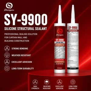 Neutral Cure Silicone Structural Adhesive Waterproof UV Resistant Sealant for Door Window Exterior Wall Installation
