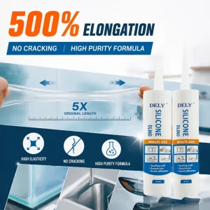 Neutral Silicone Sealant for Ceramic Tile Outdoor Bathroom Basement Kitchen Architectural Glass