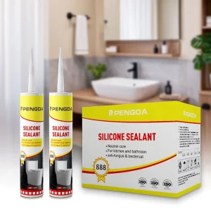 Neutral Water-Resistant Clear Silicone Sealant Anti-Mold for Bathroom Sanitary Applications