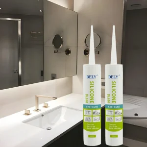 Non Corrosive Cure Acetic Silicone Sealant Antifungal Transparent for Bathroom and Sanitary Ware