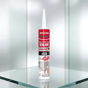 One-Component Acidic Clear Silicone Sealant, 600ml, for Windows, Doors, Woodworking, Construction, Transportation and Packing
