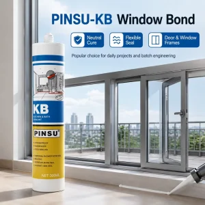 PINSU KB Alcohol Environment Mildew Proof and Waterproof Glass Glue Waterproof Sealant for Kitchen and Bathroom