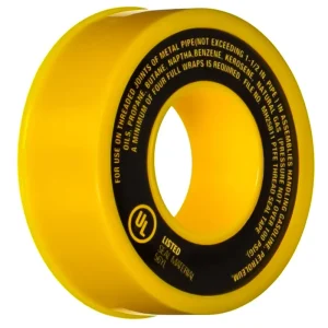 PTFE Tape for Pipe Sealing and Safety Valve Threads FUM Seal Temperature Range -190C to +370C 12mm
