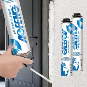 Polyurethane Foam Sealant for Doors and Windows, High Adhesion, Waterproof