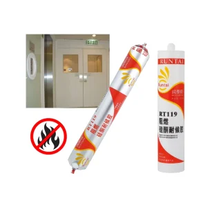 RT-119 Fireproof Silicone Adhesive Sealant for Fire Windows and Doors Flame-Retardant