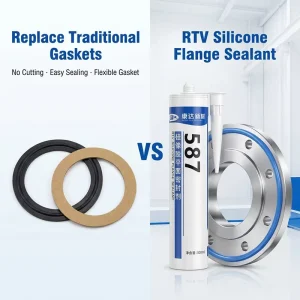 RTV Silicone Flange Sealant 300ml Form-in-Place Gasket Maker for Industrial Equipment Repair