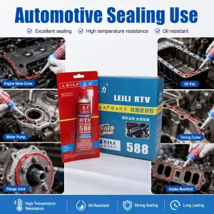 RTV Silicone Gasket Maker High Temperature Automotive Sealant for Engine Oil Pan Flange Sealing