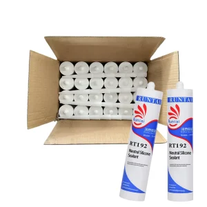 RUNTAI Strong Bonding 300ml Neutral Water Resistant Silicone Adhesive for Aluminum Plastic Wood Construction Woodworking