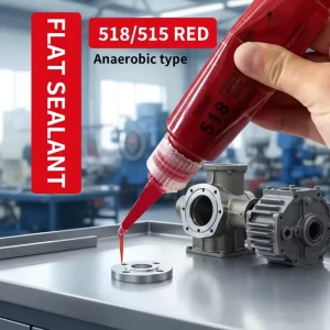 Red 518 Flexible Anaerobic Flange Sealant for Automobile Flange Plate Aluminum Steel Hydraulic Pumps