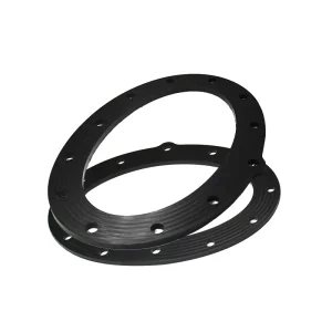 Rubber Flange Gasket with Bolt Holes for Steel Structures AISI Standard 1% Tolerance