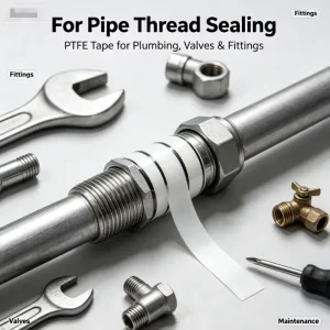 SC-104 PTFE Thread Seal Tape for Threaded Connections Faucets Water Gas Pipes Air Conditioning Copper 12mm 19mm 25mm
