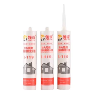 Sample Available L 119 Fire Retardant Eco Friendly Silicone Sealant for Construction Use Heat Resistant Fire Stop Adhesive