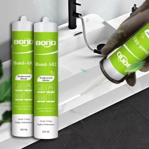 Sanitary Silicone Sealant Anti-Fungal Mildew-Proof Adhesive for Shower and Sink