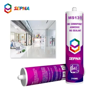 Sepna Transparent Shadowless Moisture Curing Construction Glue Strong Adhesion Elasticity Bonding Sealant for Indoor Outdoor Use