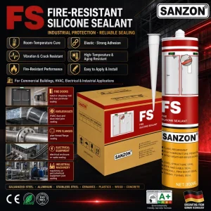 Silicone Epoxy-Based Fire-Resistant Caulking Adhesive Sealant for Construction, Transportation and Tile Grout