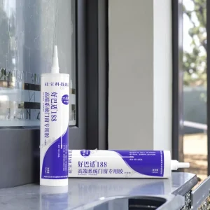 System-Specific Glass Sealant for Doors and Windows Neutral Silicone Waterproof and Weather-Resistant