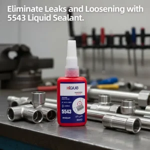 Thick Blue Liquid PTFE Plumber Glue 5543 Pipe Thread Sealant Gasoline Resistant Adhesive 50ml for Pipe Fittings