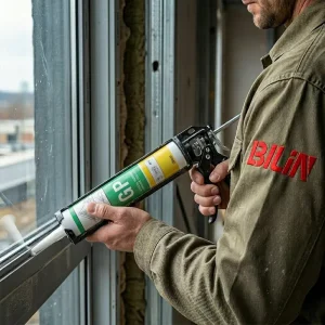 Transparent Acetoxy Silicone Sealant for Interior Glass Partition Decorative Mirror Installation Packing and Woodworking