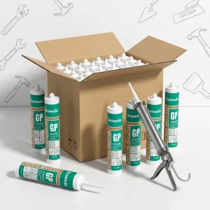 Transparent GP Acetic Silicone Sealant Fast Curing Waterproof for Window and Door Sealing