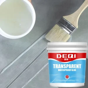 Transparent Waterproof Glue and Adhesive Coating for Roofs and Walls