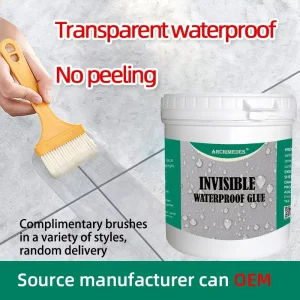Transparent Waterproof Sealant for Roof Bathroom and Exterior Wall Leak Repair No Tile Removal Waterproof Coating