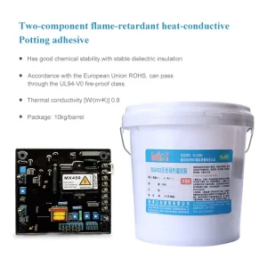 Two-Component Flame-Retardant Thermally Conductive Potting Compound for Electronics