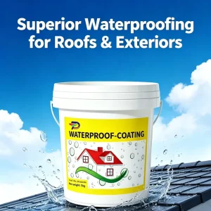 UV Resistant Acrylic Water Based Waterproof Coating for Flat Roofs and Exterior Wall Crack Sealing