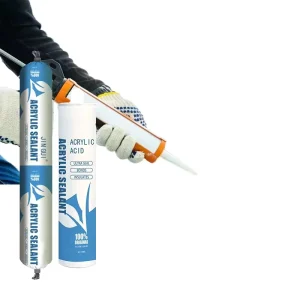 Water-Based Siliconized Acrylic Silicone Sealant for Paving Stone, Wall Gaps & Baseboards, Indoor and Outdoor Construction Sealing