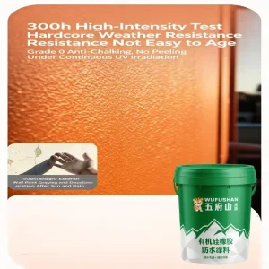 Waterborne Polyurethane Waterproof Coating for Exterior Walls and Roof Leak Repair