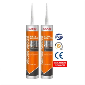 Waterproof Acetic Silicone Sealant Clear Sealant for Bathroom Kitchen and Tile