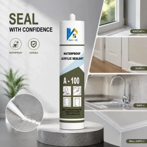 Waterproof Acrylic Sealant Paintable Acrylic Caulk Gap Filler for Window Door Frame Wall Crack Repair Construction
