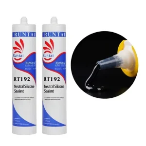Waterproof Clear or Black Neutral-Cure Silicone Adhesive for Aluminum Window and Door Frames, Glazing and Woodworking