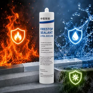 Waterproof, Fireproof and Mildew-Resistant Sealant Adhesive for Outdoor Construction and Building Sealing