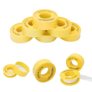 Waterproof PTFE Pipe Sealant Tape 12mm x 10m for Pipeline Seals -190C to +370C Temperature Range