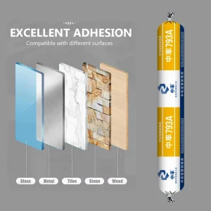 Clear Waterproof UV-Resistant Silicone Sealant for Windows and Doors
