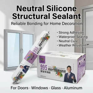 Waterproof Weatherproof Neutral Structural Silicone Sealant Super Adhesive for Construction & Home Decoration Custom Colors
